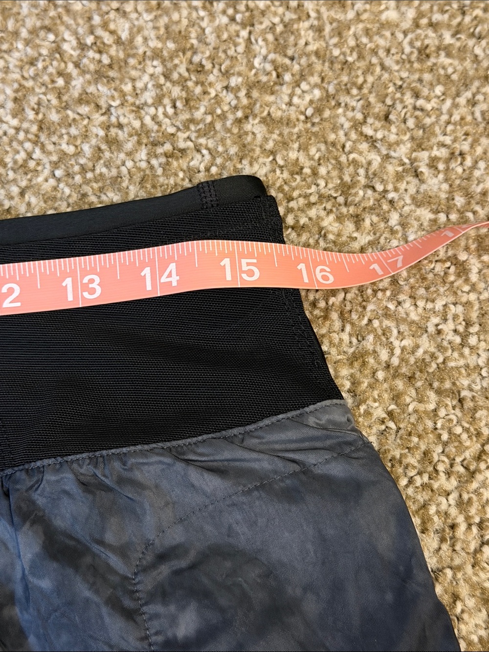 Nike Women's Black and Gray Athletic Shorts with Wide Waistband - Picture 6 of 6